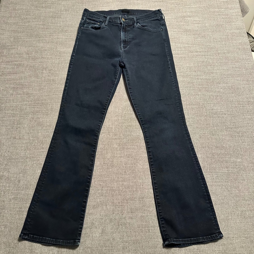 Mother Bootcut Jeans Women 29 Dark Indigo  Stretch Denim Flare High Rise
